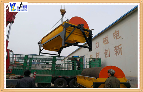 永磁磁選機，河南尾水盤式永磁選機_河南尾水盤式永磁選機磁場強度工作原理一般為多少_磁塊如何排列